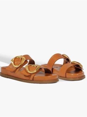 SCHUTZ Olga Double-Buckle Sandals